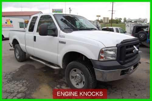 2006 xl used 5.4l v8 auto short bed engine knocks white f250 good tires 4x4