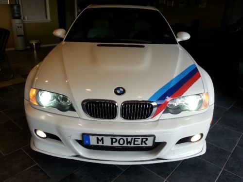 2003 bmw m3 base coupe 2-door 3.2l, 6 speed smg, white, rare to find
