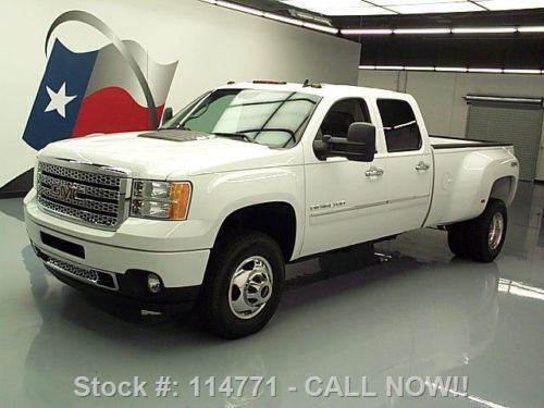 2014 gmc sierra 3500 denali crew 4x4 diesel drw sunroof texas direct auto