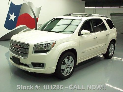 2013 gmc acadia denali 8-pass sunroof nav dvd hud 20&#039;s texas direct auto