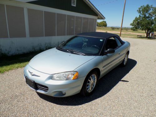 2002 sebring convertilble 26000 actual miles clean car fax