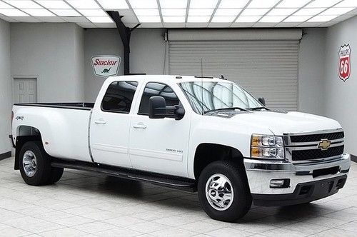 2011 chevy 3500hd diesel 4x4 dually ltz heated leather bose crew cab