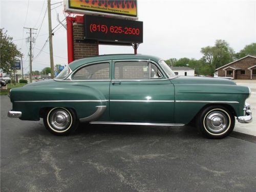 1953 chevy deluxe 210 club coupe 235ci blue flame i6 3-speed manual 49878 miles