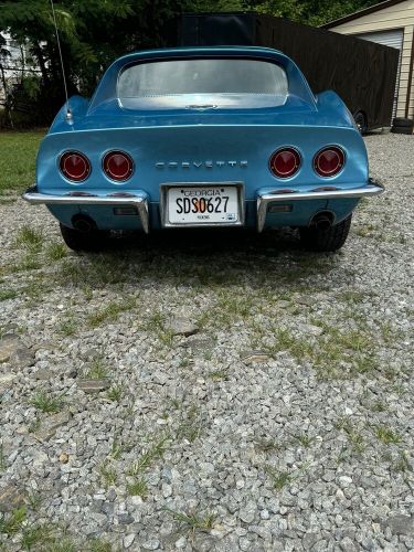 1968 chevrolet corvette blue