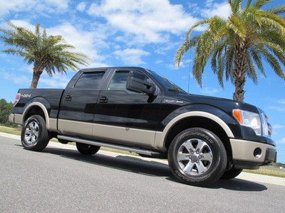 Ford f150 super crew cab 4x4 lariat dual exhaust hard tourneau clean fl truck