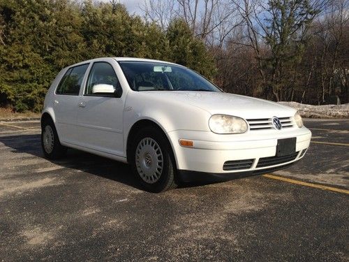 2000 volkswagen golf gls hatchback 4-door 1.9l turbo diesel shrp whte no reserve