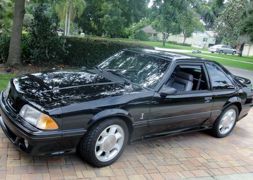 18417 miles 1993 ford mustang svt cobra hatchback 5.0l black sunroof fox body