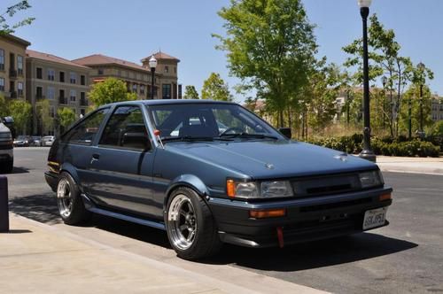 1986 toyota corolla gts ae86 hatchback, full jdm levin conversion