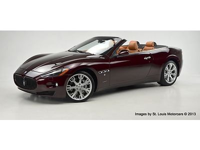 2010 maserati granturismo convertible bordeaux pontevecchio sabbia 2,581 miles!