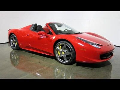 2013 ferrari 458 italia 20" chrome rims carbon fiber racing seats highpower hifi