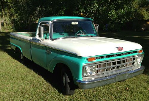 1965 ford f100 custom cab twin i-beam all original 352 3 on the tree w/overdrive