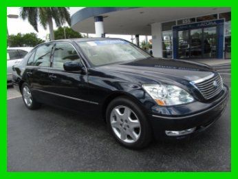 05 blue onyx pearl 4.3l v8 ls-430 leather &amp; wood sedan *heated &amp; cooled seats*fl