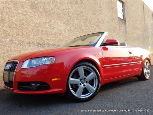 2008 audi a4 3.0 quattro convertible s line convenience package bose audio ipod