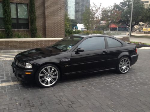 2004 bmw m3 coupe 2-door 3.2l 19&#034; wheels, black  w/gray interior