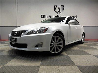 2010 is250 awd 34k-pearl white-super nice-carfax certified