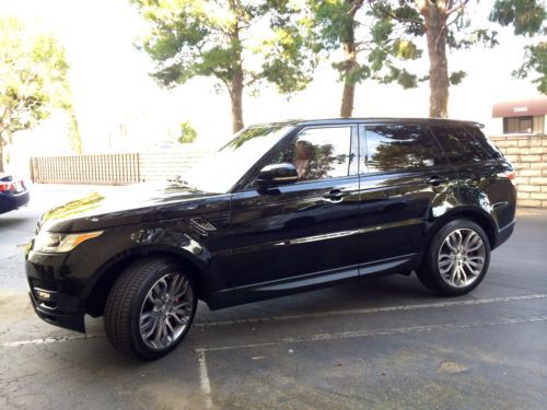 2014 range rover sport v8 sc dynamic santorini black pimento ebony 3395 miles!