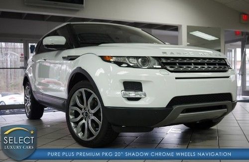 Stunning evoque pure premium plus nav prem sound pano roof fuji white/almond