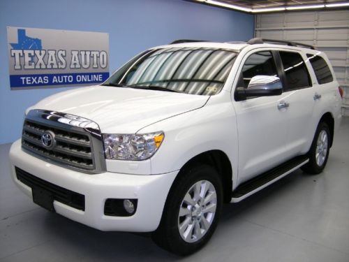 We finance!!!  2011 toyota sequoia platinum 4x4 roof nav tv 3rd row texas auto