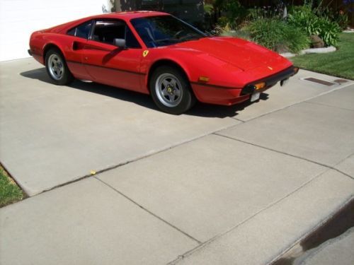 1981 ferrari 308 gtbi red on black leather 2.9l v8