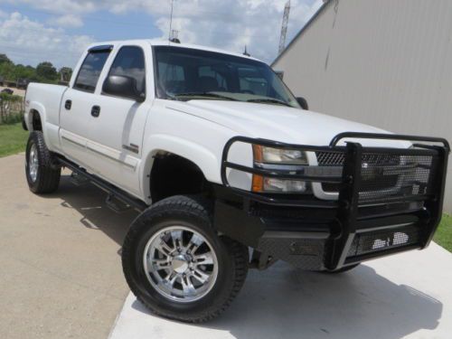 04 k2500hd lt3 6.6 duramax 5spd allison 4x4 bds lift b&amp;w bumper 1owner carfax tx