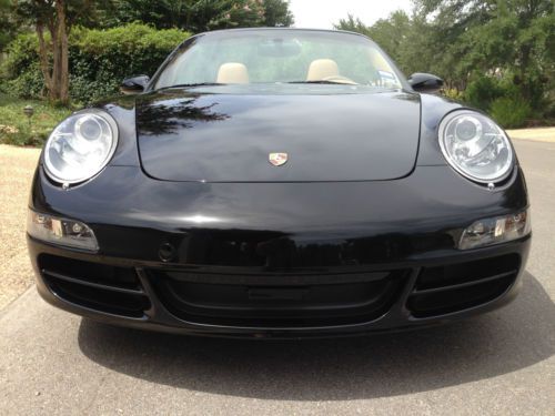 2006 911 c4s cabriolet black/tan 6 speed, sport chrono plus, sport exhaust