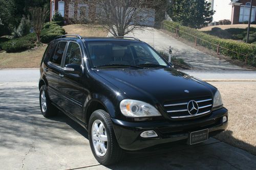 2005 mercedes ml500 1 owner black/tan navigation books records no reserve nr