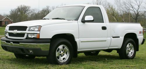 2004 chevrolet silverado 4x4,regular cab,short bed,z-71,stepside,low miles!chevy