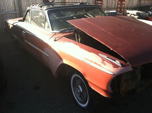 1963 ford galaxie convertible x body,barn find ,no motor or transmission,