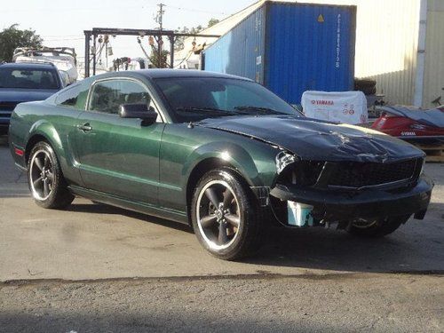 2008 ford mustang bullit gt damaged rebuilder only 6k miles wow rare wont last!!