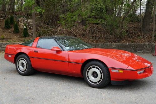 1985 chevrolet corvette 61k original miles! removable see through top!