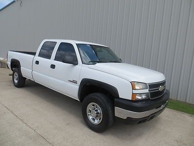 06 silverado c2500hd 6.6l duramax 6spd-allison crew lwb carfax strong texas $ $