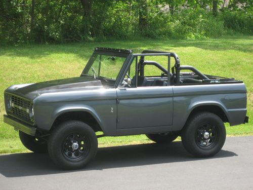 1974 ford bronco 4.6 cobra crate motor gun metal gray icon like full restoration