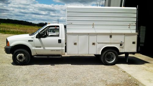 2000 white f450 7.3l diesel 11foot utility bed 5000 watt heavy duty inverter