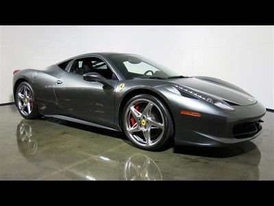 2011 ferrari 458 italia electrically operated seats 20" chrome rims afs system