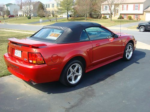 2001 ford mustang svt cobra convertible 2-door 4.6l