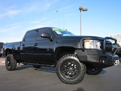 2008 gmc sierra 2500 hd crew cab duramax diesel lt 4x4-lifted truck carfax~nice!