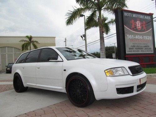 02 matte pearl white manual:6-speed quattro awd wagon -rs6 front clip