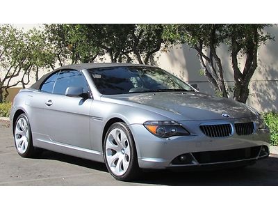 05 bmw 645i convertible navigation sport leather heated seats premium