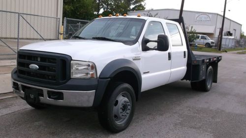 2006 f450 sd xl auto diesel 6.0l crew cab flat bed 2wd