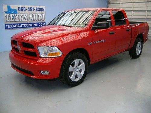 We finance!!!  2012 ram 1500 st hemi 4x4 auto eco sirius tow 20 rims 1 own 8k mi