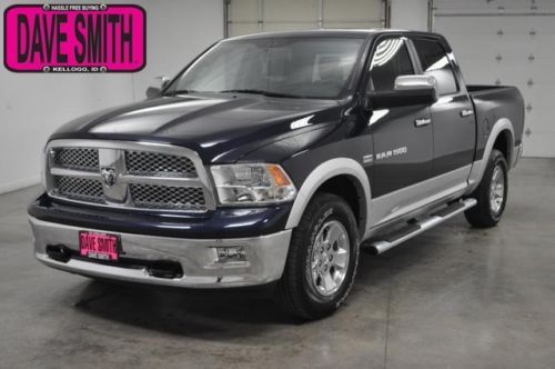 2012 blue crew 4wd short box hemi heated/cooled leather dvd sunroof nav rearcam!