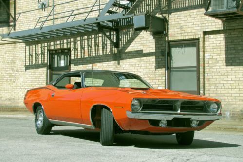 1970 plymouth &#039;cuda 340 @ 275hp, slap-stick auto, build sheet, p.s.