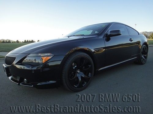 2007 bmw 650i coupe 650ci sport pkg jet black clean title 93k miles &#034;financing&#034;