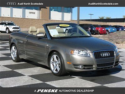 08 audi a4 covertible fwd  leather clean car fax  39 k miles heated seats