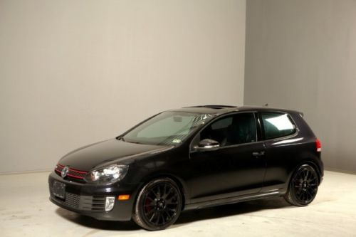 2010 volkswagen gti sunroof leather 6-speed black-alloys spoiler touchscreen !