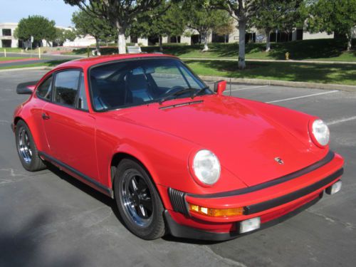 1978 porsche 911 sc 3.0l coupe - slicktop - 81k miles - very nice - 915 - fuchs