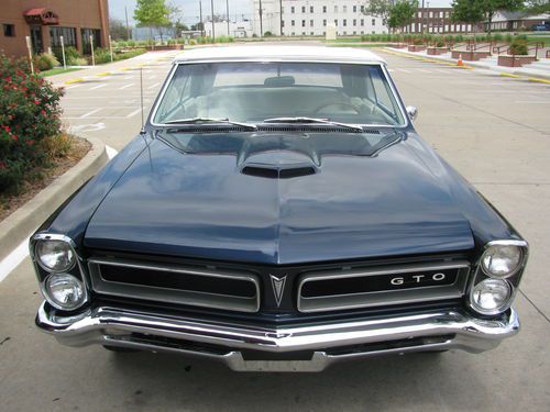 1965 pontiac gto conv 4-speed matching #s phs 100 mile restoration nice!!!