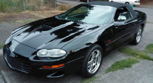 2000 ss chevrolet camaro convertible, triple black