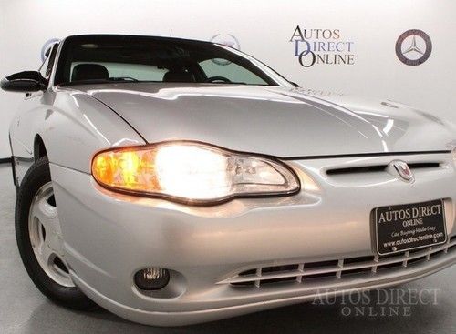 We finance 2001 chevrolet monte carlo ss 1 owner 56k mroof clean carfax lthr cd