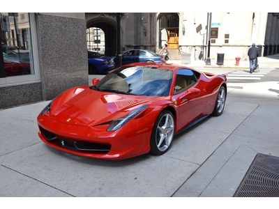 2011 ferrari 458 italia coupe red/ tan beautiful clean low mile 458!